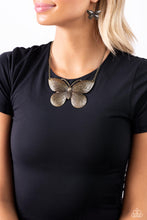 Load image into Gallery viewer, DRAWN to the Wind - Brass Paparazzi Accessories - VJ Bedazzled Jewelry
