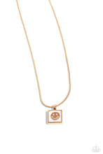 Load image into Gallery viewer, Smiley Season - Gold Paparazzi Accessories
