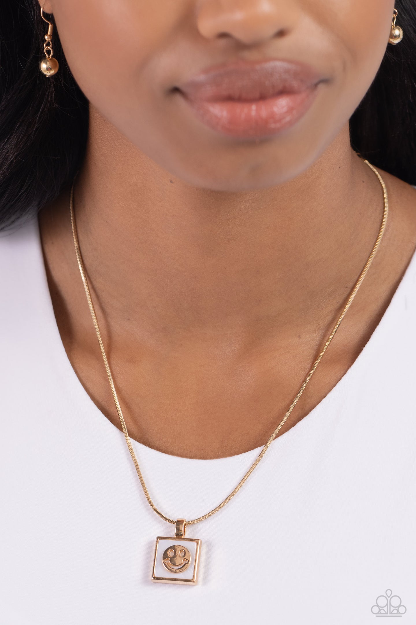 Smiley Season - Gold Paparazzi Accessories