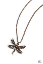 Load image into Gallery viewer, Dragonfly Dance - Brass Paparazzi Accessories
