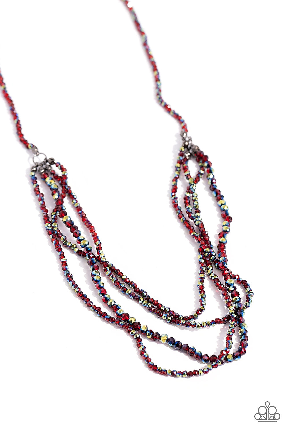 Candescent Cascade - Red Paparazzi Accessories