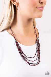 Candescent Cascade - Red Paparazzi Accessories