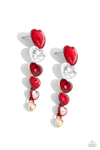 Cascading Casanova - Red Paparazzi Accessories