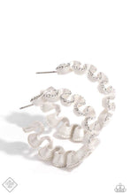 Load image into Gallery viewer, Resolutely Ruffled - White Paparazzi Accessories
