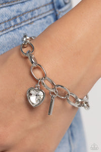 Guess Now Its INITIAL - White - I Paparazzi Accessories