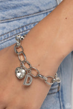 Load image into Gallery viewer, Guess Now Its INITIAL - White - D Paparazzi Accessories

