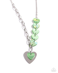HEART Of The Movement - Green Paparazzi Accessories