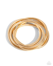 Load image into Gallery viewer, Stacked Severity - Gold Paparazzi Accessories
