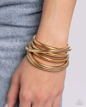 Load image into Gallery viewer, Stacked Severity - Gold Paparazzi Accessories
