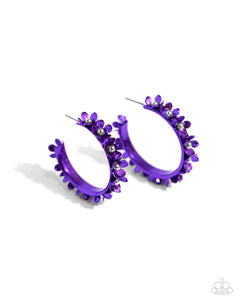 Fashionable Flower Crown - Purple Paparazzi Accessories