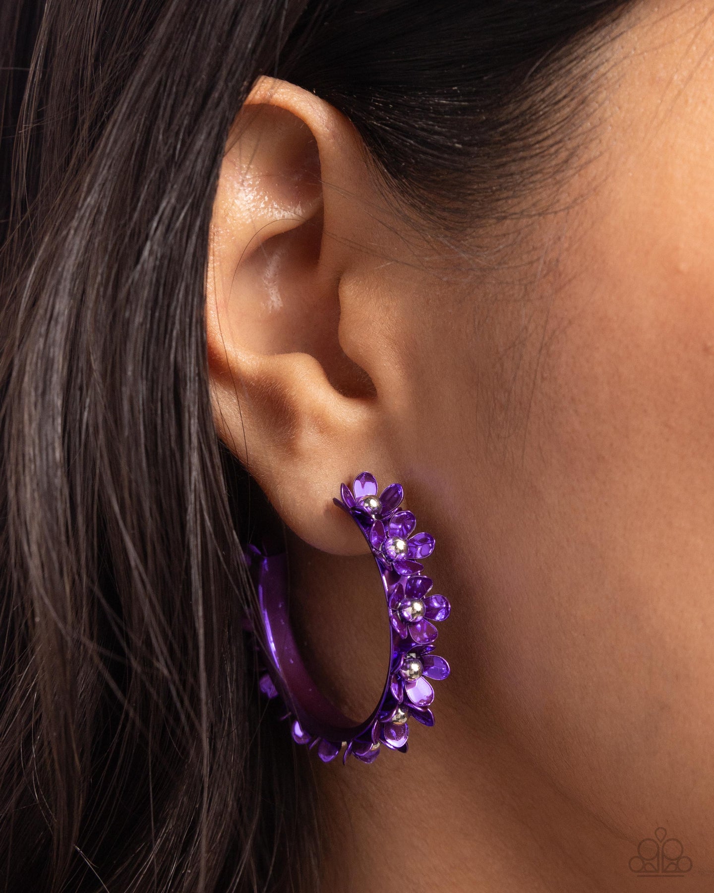 Fashionable Flower Crown - Purple Paparazzi Accessories