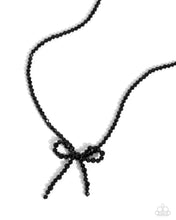Load image into Gallery viewer, Somebody I Used to BOW - Black Paparazzi Accessories

