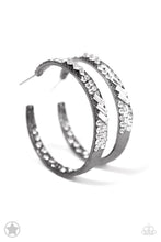 Load image into Gallery viewer, Paparazzi Accessories - GLITZY By Association - Black/White Rhinestone - VJ Bedazzled Jewelry
