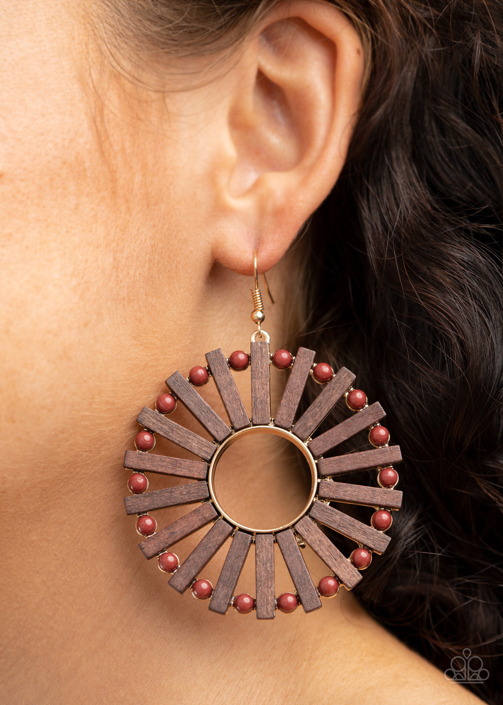 Solar flare- brown - VJ Bedazzled Jewelry