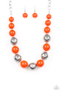 Floral Fushion orange - VJ Bedazzled Jewelry