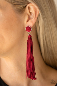 Tightrope Tassle red - VJ Bedazzled Jewelry