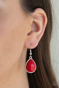 Drop Zone red - VJ Bedazzled Jewelry