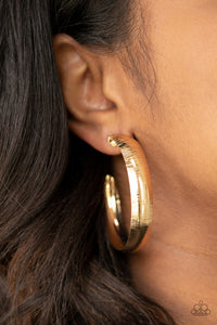 Hoop Wild gold - VJ Bedazzled Jewelry