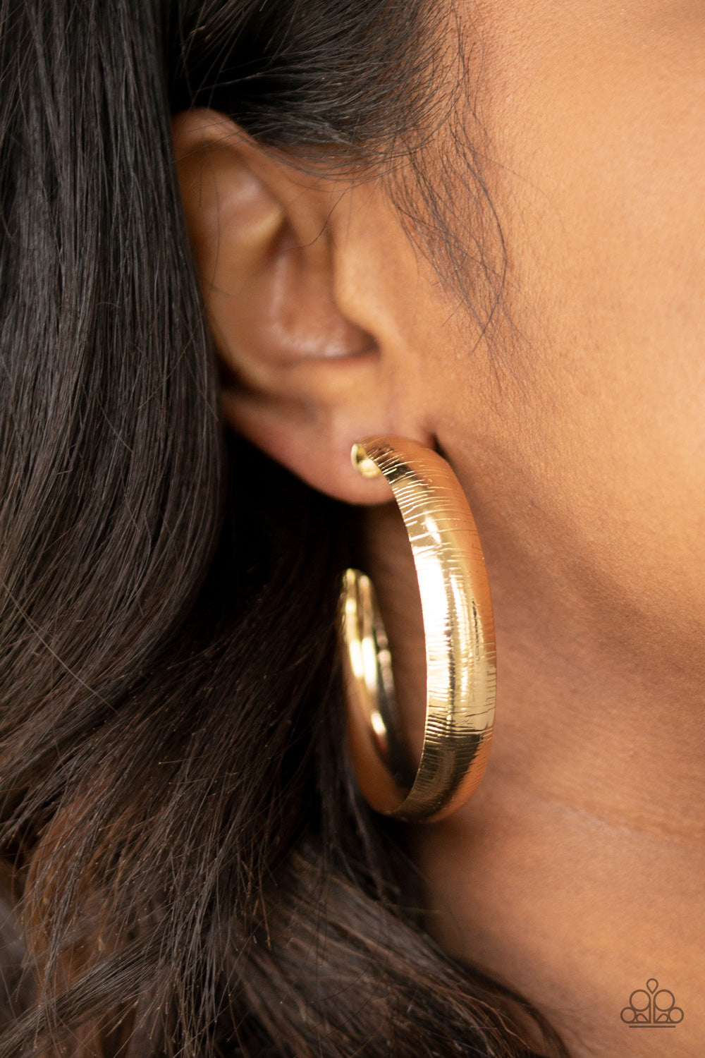 Hoop Wild gold - VJ Bedazzled Jewelry
