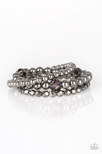 Noticeably Noir - Purple - VJ Bedazzled Jewelry