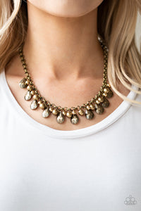 Stage Stunner - Brass - VJ Bedazzled Jewelry