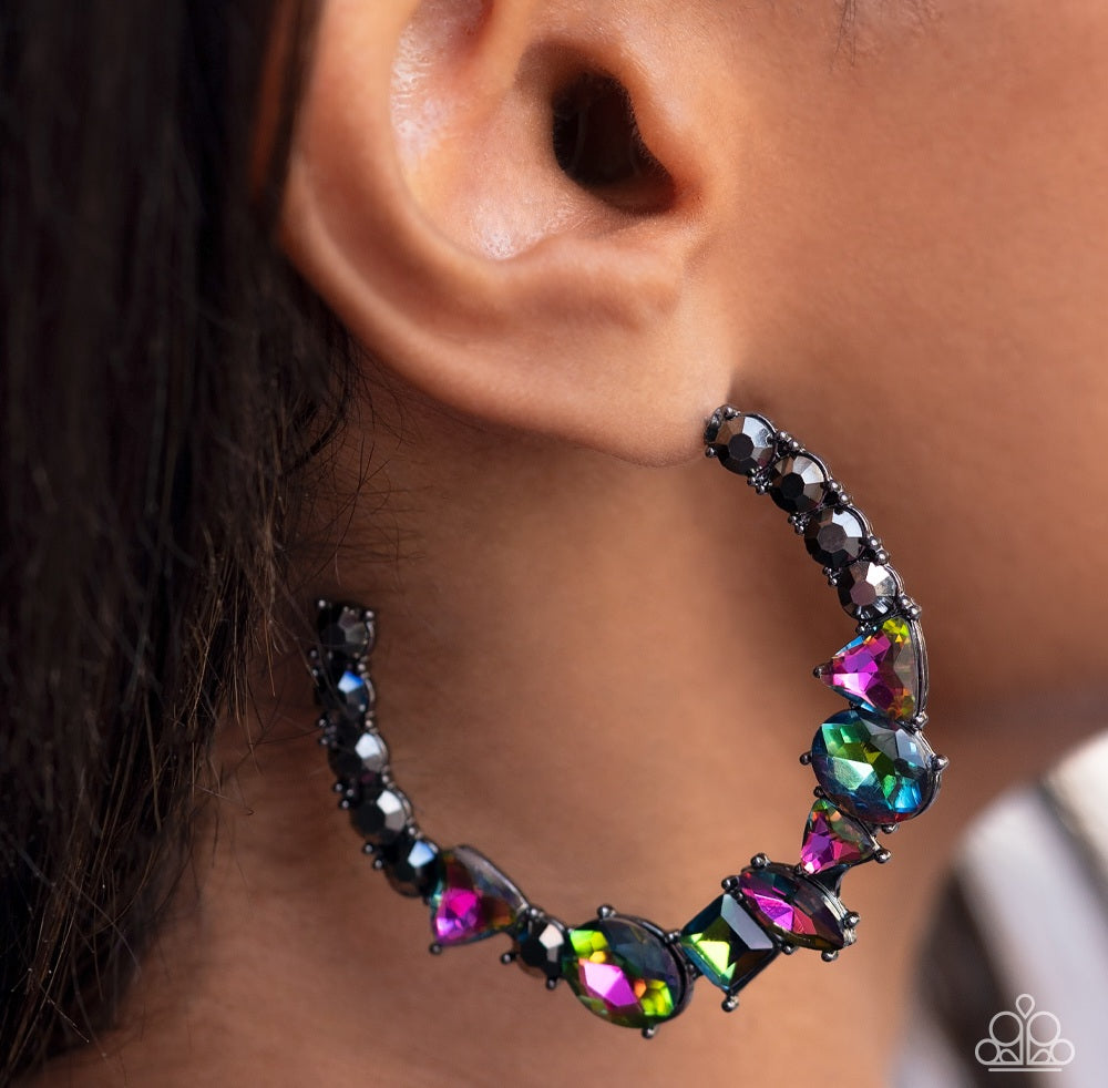New Age Nostalgia - Multi Earrings - Paparazzi Accessories - VJ Bedazzled Jewelry