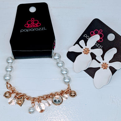 White and Gold Look - VJ Bedazzled Jewelry