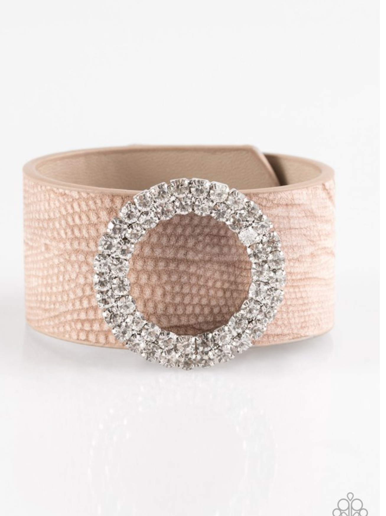 Ring In The Bling - Brown Leather - VJ Bedazzled Jewelry