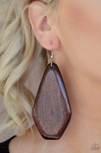 Load image into Gallery viewer, Vacation Ready - Brown Wood Earrings - VJ Bedazzled Jewelry
