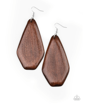 Load image into Gallery viewer, Vacation Ready - Brown Wood Earrings - VJ Bedazzled Jewelry
