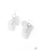 Load image into Gallery viewer, Glass Gardens - white - Paparazzi earrings - VJ Bedazzled Jewelry
