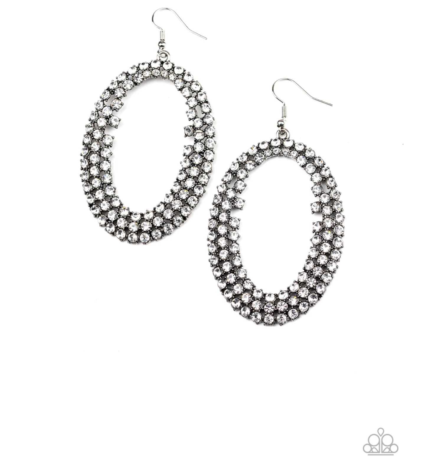 Radical Razzle - White Rhinestones LOP - VJ Bedazzled Jewelry