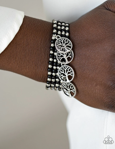 Plant A Tree - Black Paparazzi Bracelet - VJ Bedazzled Jewelry