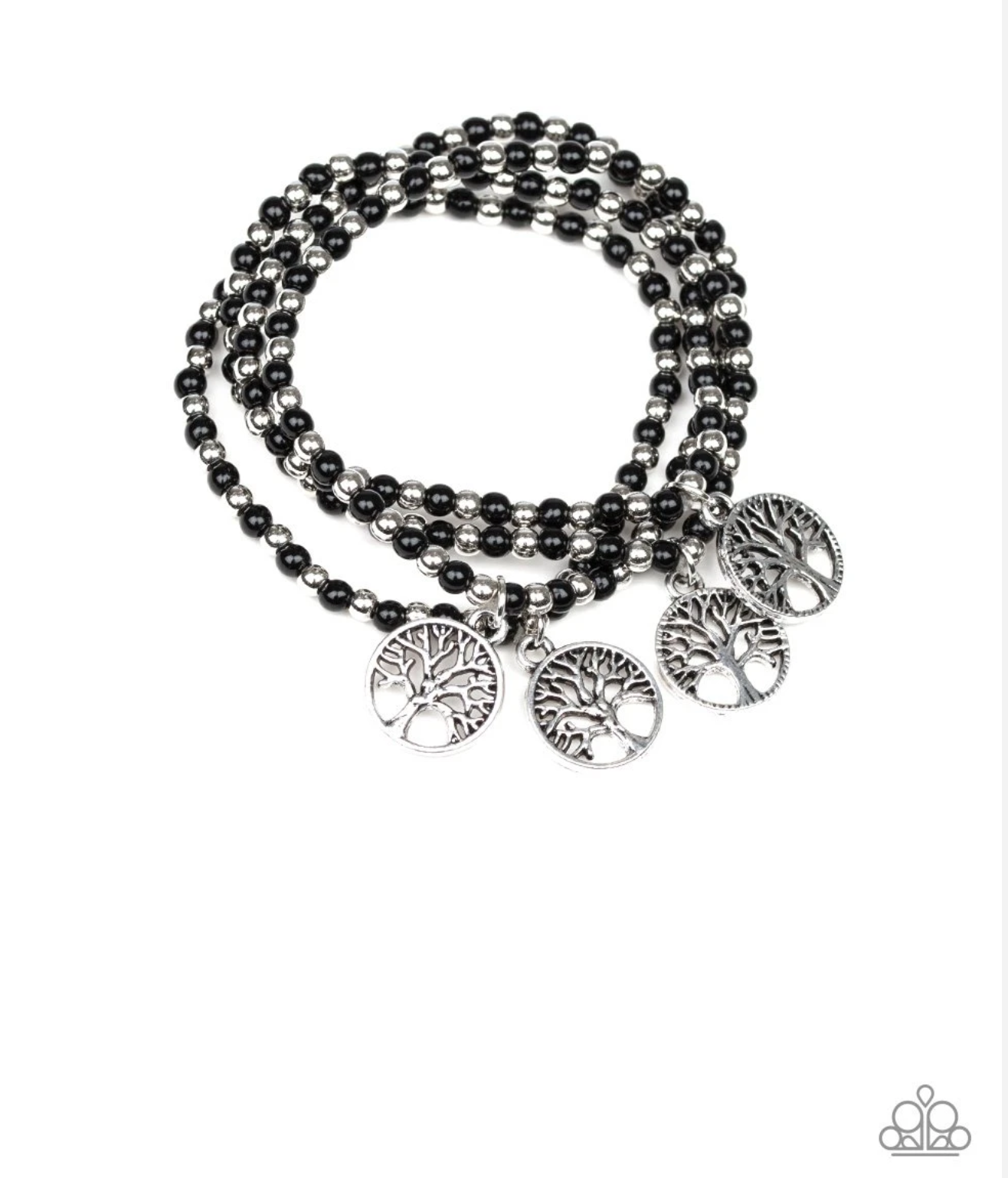 Plant A Tree - Black Paparazzi Bracelet - VJ Bedazzled Jewelry