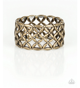 The Big BLOOM - Brass - Bracelet - VJ Bedazzled Jewelry