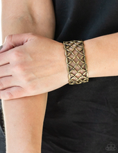 Load image into Gallery viewer, The Big BLOOM - Brass - Bracelet - VJ Bedazzled Jewelry
