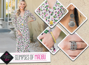 Glimpses of Malibu - Complete Trend Blend - August 2020 Fashion Fix Collection - VJ Bedazzled Jewelry