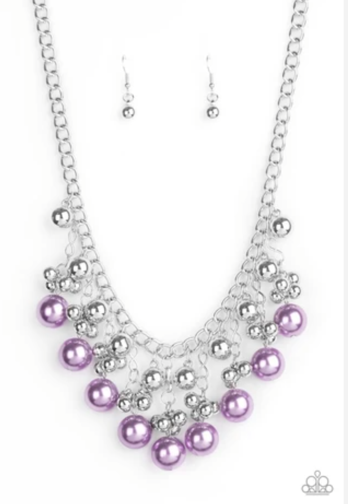 Pearl appraisal purple - Necklace - VJ Bedazzled Jewelry