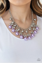 Load image into Gallery viewer, Pearl appraisal purple - Necklace - VJ Bedazzled Jewelry
