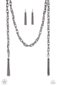 SCARFed for Attention - Gunmetal - VJ Bedazzled Jewelry