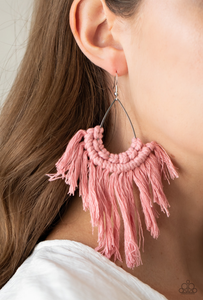 Wanna Piece Of MACRAME? - Pink - VJ Bedazzled Jewelry