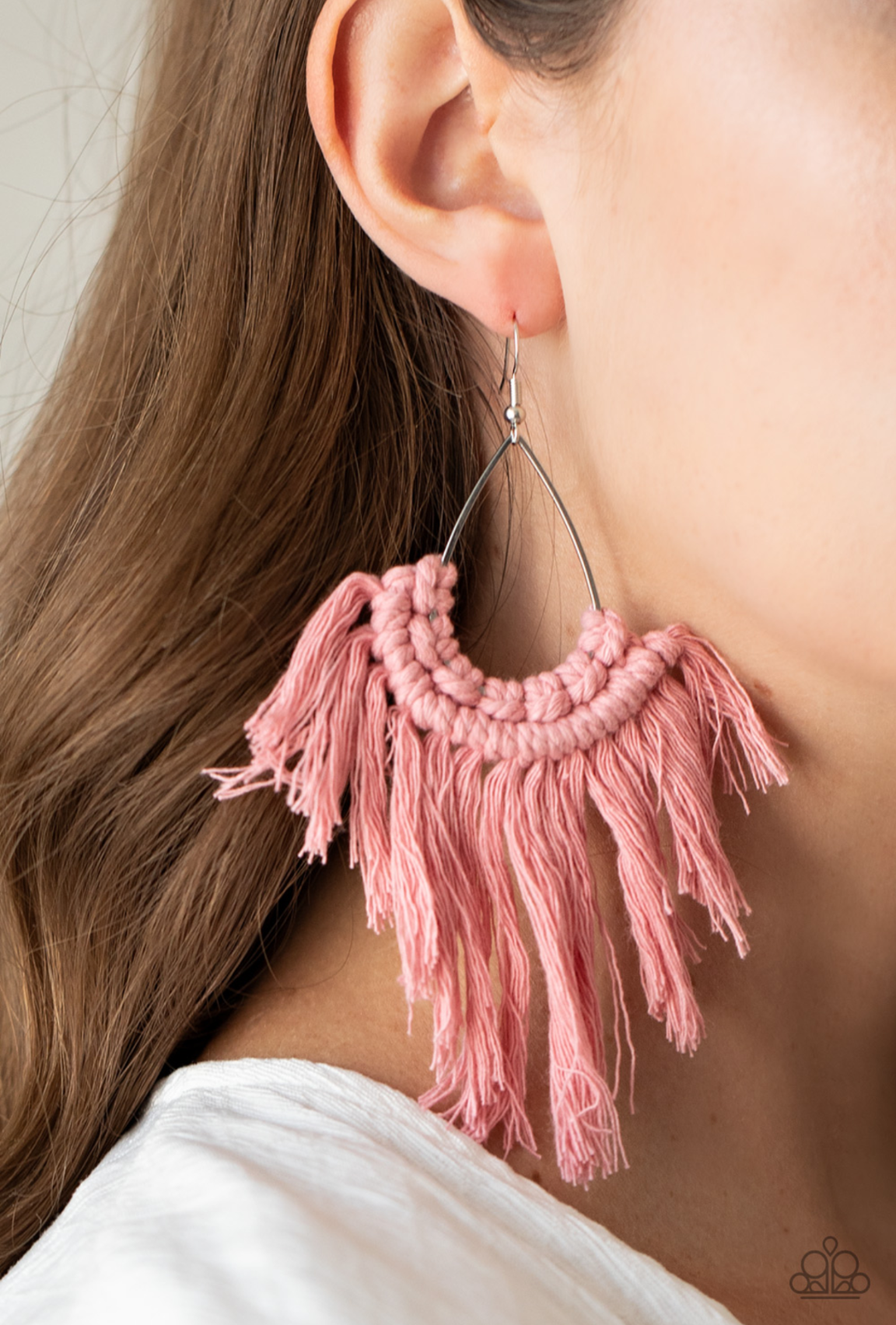 Wanna Piece Of MACRAME? - Pink - VJ Bedazzled Jewelry