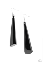 Load image into Gallery viewer, Break The Ice - Black Earrings - VJ Bedazzled Jewelry
