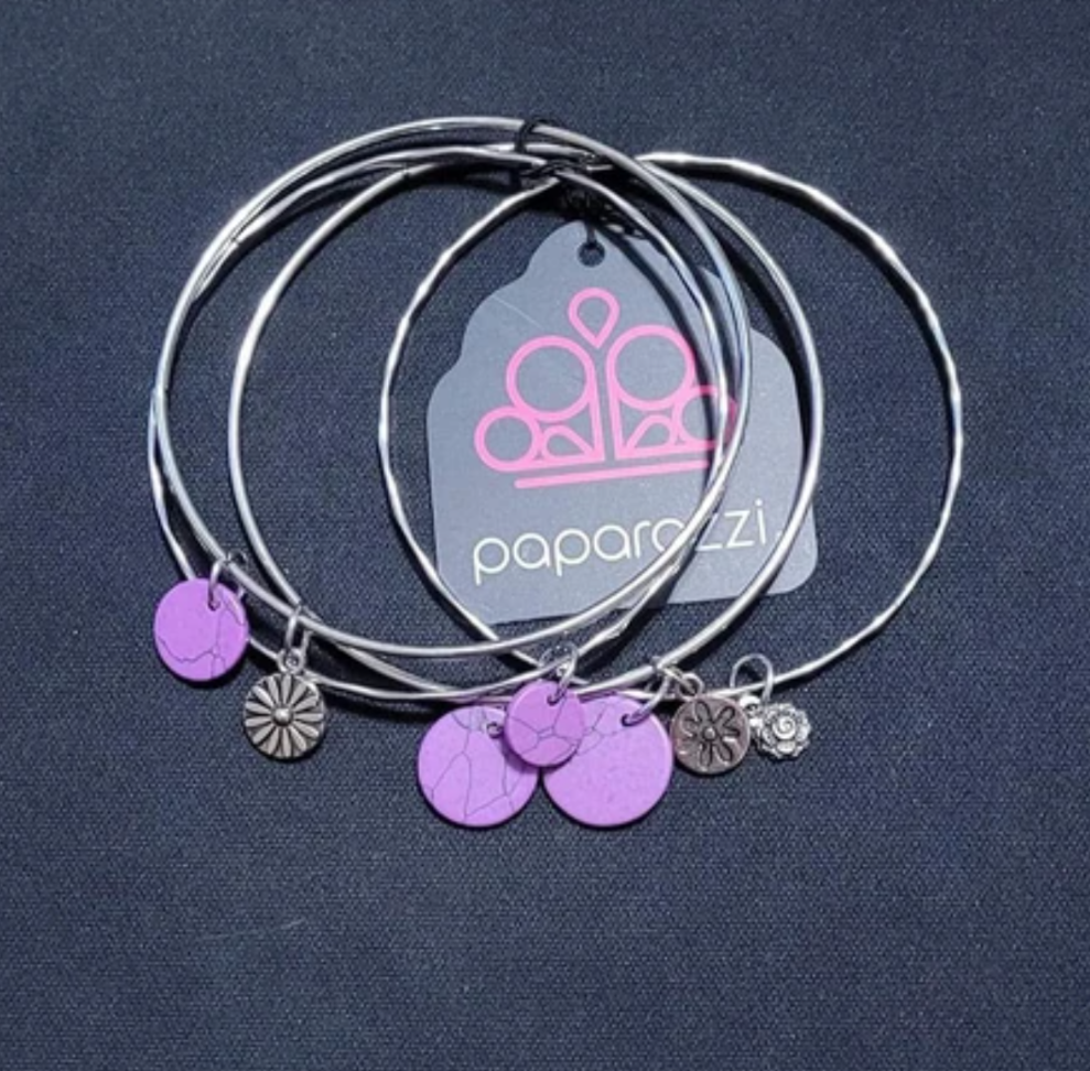 Prairie Plains Purple Bracelet - VJ Bedazzled Jewelry
