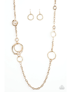 Amped Up Metallics - gold- Paparazzi Accessories - VJ Bedazzled Jewelry