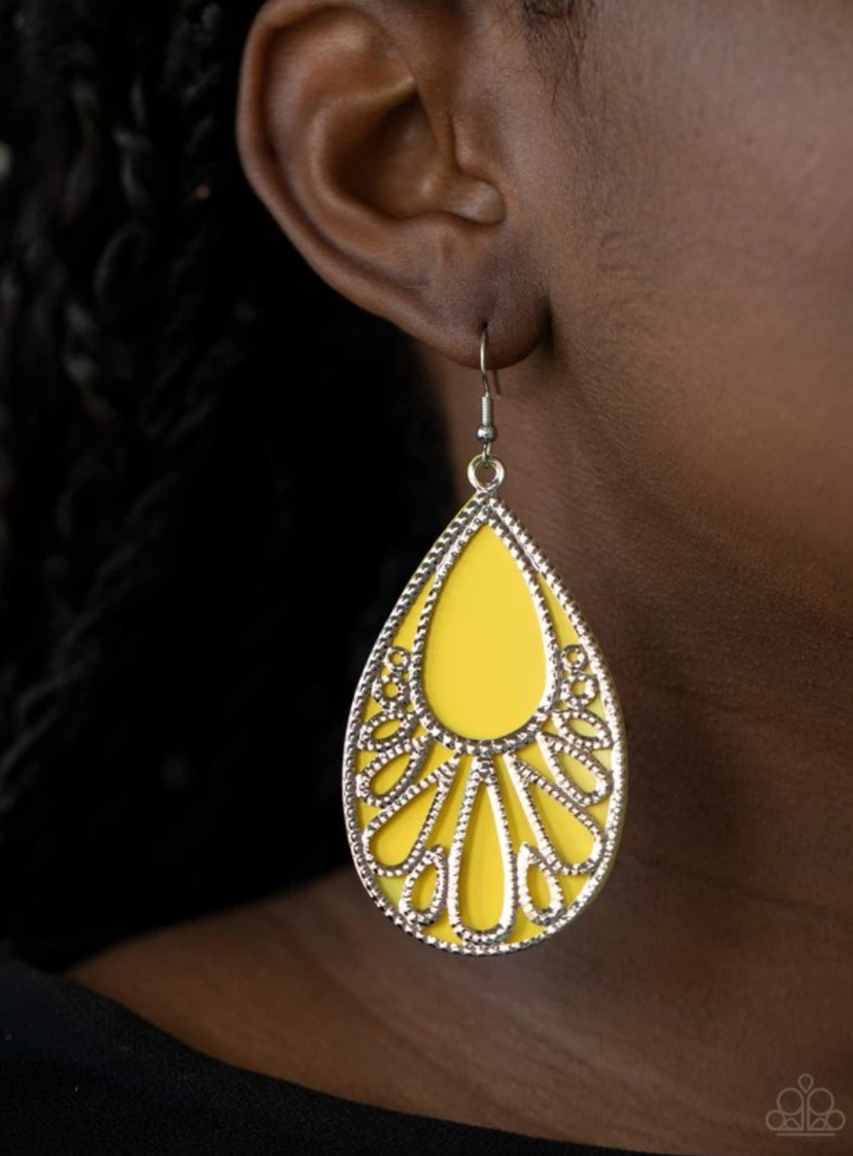 Loud and Proud - Yellow - VJ Bedazzled Jewelry