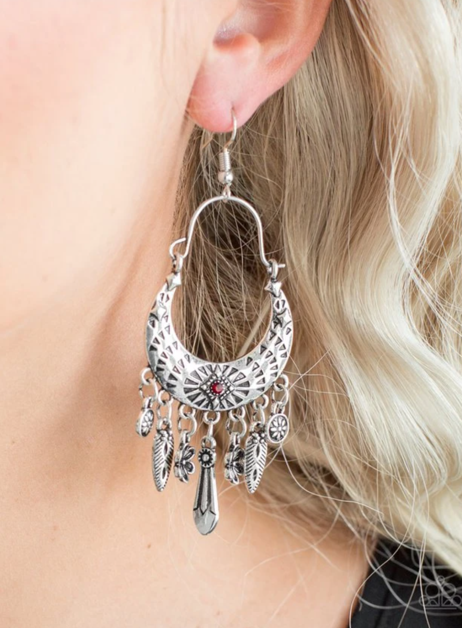Nature Escape - Red - VJ Bedazzled Jewelry