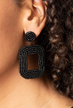 Load image into Gallery viewer, Beaded Bella black - VJ Bedazzled Jewelry
