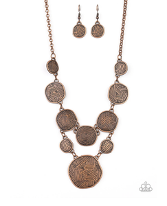 Metallic Patchwork - copper - VJ Bedazzled Jewelry