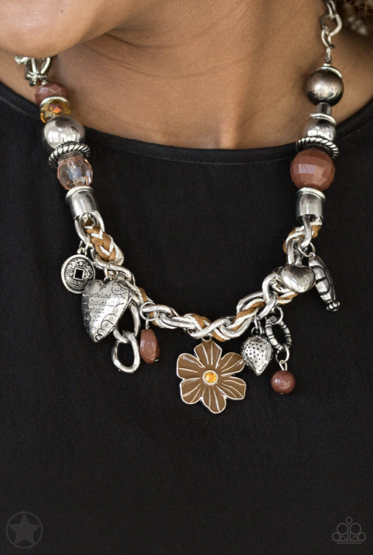 Charmed I'm sure Brown - VJ Bedazzled Jewelry
